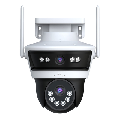 Product Κάμερα Παρακολούθησης Powertech Smart PT-1340, 3MP, dual lens, WiFi, PTZ, SD, IP65 base image