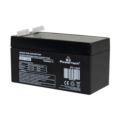 Product Μπαταρία Μολύβδου Powertech PT-1347, 12V 1.3Ah, T1 base image