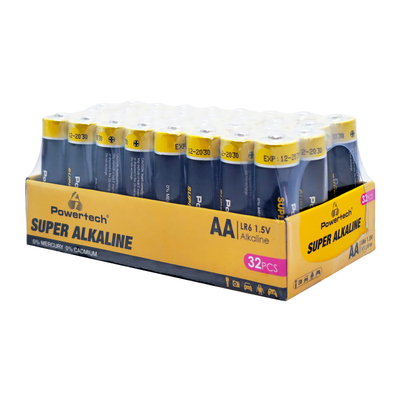 Product Αλκαλικές Μπαταρίες Powertech Super Alkaline Pt-1401, Aa, 1.5V, 32Τμχ base image