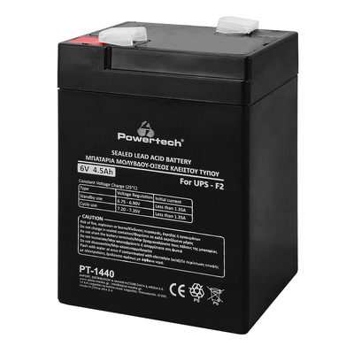 Product Μπαταρία Μολύβδου Powertech Pt-1440 για Ups, 6V 4.5Ah, F2 base image