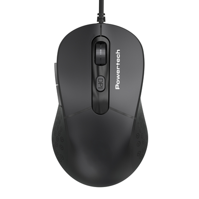 Product Ενσύρματο Ποντίκι Powertech Pt-1467, Οπτικό, Έως 1600Dpi, Μαύρο base image