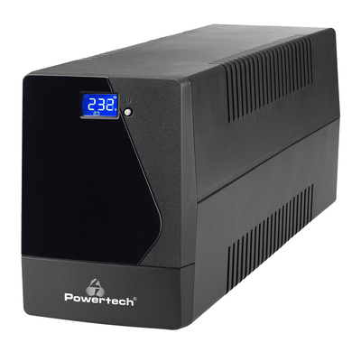 Product UPS Powertech Line Interactive PT-1800LCD με Οθόνη, 1800VA, 1080W, 4x Schuko, 2x RJ45/RJ11, USB base image