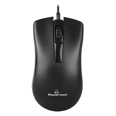 Product Ποντίκι Ενσύρματο Powertech PT-808, 1000DPI, USB, μαύρο base image