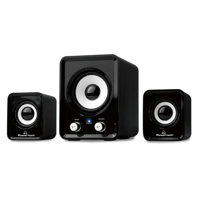 Product Ηχεία Powertech Essential sound PT-843, 2.1, 5W + 2x 3W, 3.5mm, μαύρα base image