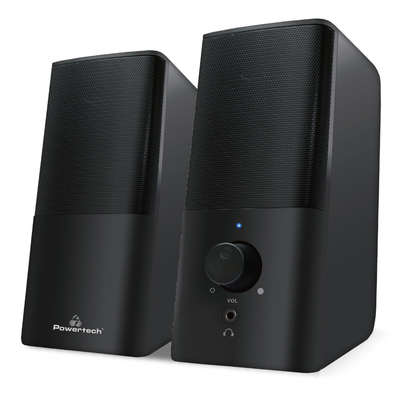 Product Ηχεία Υπολογιστή Powertech Premium sound PT-847, 2x 3W, 3.5mm, μαύρα base image
