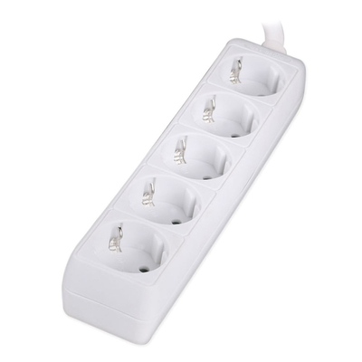 Product Πολύπριζο Powertech PT-869, 5x schuko, 16A, 1.5m, λευκός base image