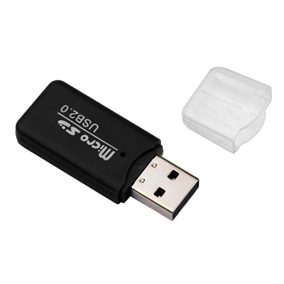 Product Card Reader Powertech mini PT-893, Micro SD μαύρος base image