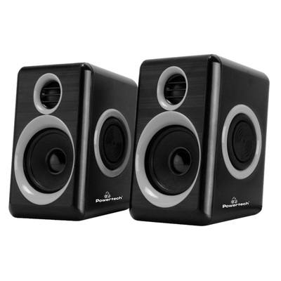 Product Ηχεία Υπολογιστή Powertech Premium sound PT-972, 2x 3W RMS, 3.5mm, μαύρα base image