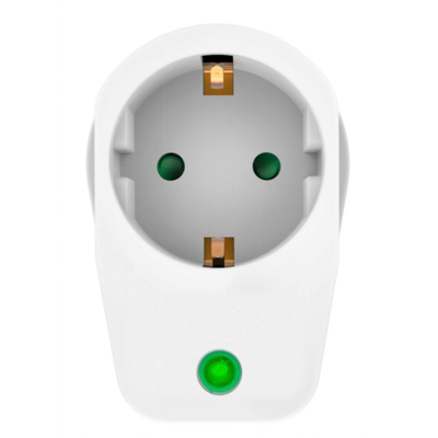 Product Αντάπτορας Ρεύματος Powertech PT-996, 1 θέση schuko, 16A, 3680W, λευκός base image
