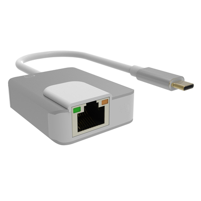Product Αντάπτορας Δικτύου USB Powertech Type-C σε RJ45+PD PTH-056, 10/100/1000M, ασημί base image
