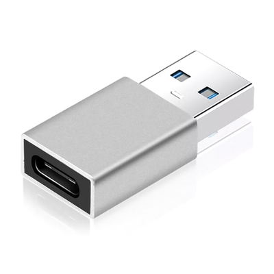Product Αντάπτορας USB Powertech 3.0 αρσενικό σε USB-C θηλυκό PTH-063, ασημί base image