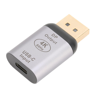 Product Αντάπτορας USB Powertech Type-C σε DisplayPort PTH-096, 4K/60Hz, γκρι base image