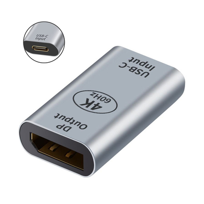 Product Αντάπτορας USB Powertech Type-C σε DisplayPort PTH-097, 4K/60Hz, γκρι base image