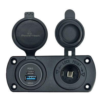 Product Πρίζα Σκάφους Powertech Πρίζα 12V & Οχήματα Ptl-001, Usb/USB-C Θύρες, Ip65 base image