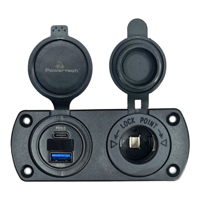 Product Πρίζα Σκάφους Powertech Πρίζα 12V & Οχήματα Ptl-002, Usb/USB-C, Οθόνη, Ip65 base image