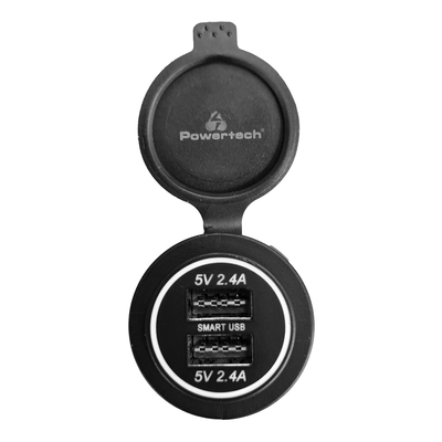 Product Πρίζα Σκάφους Powertech Πρίζα USB & Οχήματα Ptl-003, 2X Usb, 24W, Ip65 base image