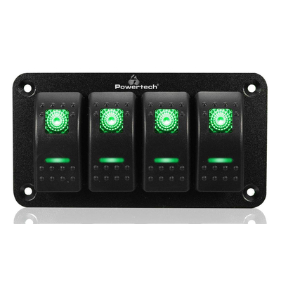 Product Πρίζα Σκάφους Powertech Πάνελ Σκαφών & Οχημάτων Ptl-019 με 4X Διακόπτες, Ip65 base image