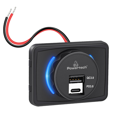 Product Πρίζα USB Powertech για Σκάφη & Οχήματα Ptl-027, USB & USB-C base image