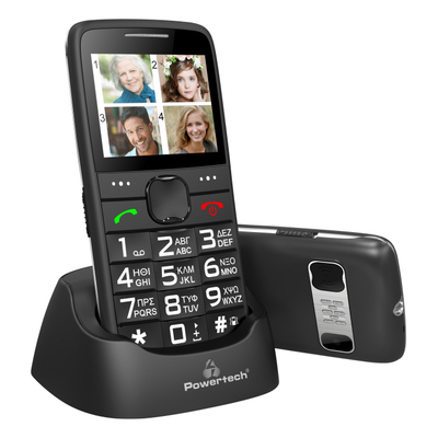 Product Κινητό Powertech Sentry Eco PTM-18, SOS Call, με φακό, μαύρο base image