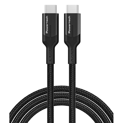 Product Καλώδιo Τροφοδοσίας Powertech Type-C PTR-0135, PD 60W, 10Gbps, copper, 1m, μαύρο base image