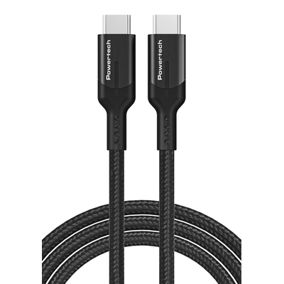 Product Καλώδιo Τροφοδοσίας Powertech Type-C PTR-0136, PD 100W, 20Gbps, copper, 1m, μαύρο base image