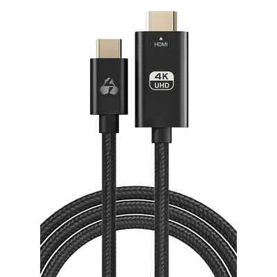 Product Καλώδιo Τροφοδοσίας Powertech Type-C σε HDMI PTR-0137, 4K/60Hz, 10.2Gbit/s, 1m, μαύρο base image