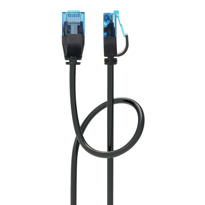 Product Καλώδιο Δικτύου Powertech PTR-0141 Cat 6a U/UTP, copper slim, 0.5m μαύρο base image