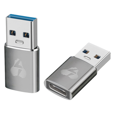 Product Αντάπτορας USB Powertech 3.0 σε USB-C PTR-0147, 10 Gbps, 60W, Γκρι base image