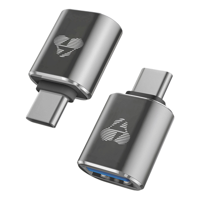 Product Αντάπτορας USB-C Powertech σε USB 3.0 PTR-0148, 10 Gbps, 60W, Γκρι base image