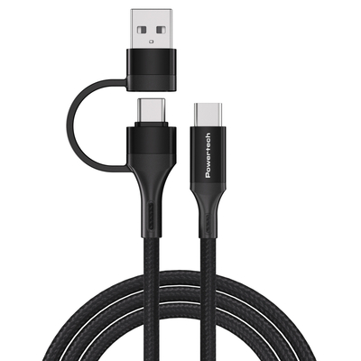 Product Καλώδιο USB-C Powertech Ptr-0158, Pd 60W, Copper, 1.5M, Μαύρο base image