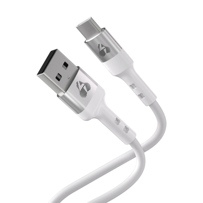 Product Καλώδιο USB Powertech USB-C σε USB Ptr-0162, Σιλικόνης, 60W, 480Mbps, 1M, Λευκό base image
