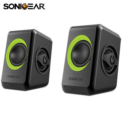 Product Ηχεία Υπολογιστή Sonic Gear USB POWERED QUAD BASS 2,0 Black LIME GREEN base image