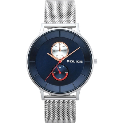 Product Ανδρικό Ρολόι Police R1453293002 (42mm) Μεταλλικό Μπρασελέ Ασημί base image