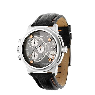 Product Ανδρικό Ρολόι Police R1471684002 (50mm) Δερμάτινο Λουράκι Μαύρο base image
