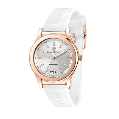 Product Γυναικείο Ρολόι Chiara Ferragni R1951102504 (36mm) Καουτσούκ Λουράκι Λευκό base image