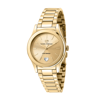 Product Γυναικείο Ρολόι Chiara Ferragni R1953102509 (32mm) Μεταλλικό Μπρασελέ Χρυσό base image