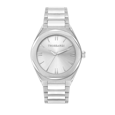 Product Ανδρικό Ρολόι Trussardi R2453156006 (42mm) Μεταλλικό Μπρασελέ Ασημί base image