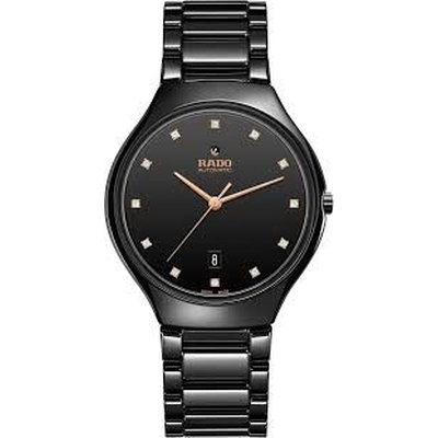Product Ρολόι Unisex Rado R27113722 (40mm) Μεταλλικό Μπρασελέ Μαύρο base image
