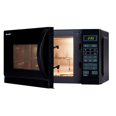 Product Φούρνος Μικροκυμάτων Sharp με Γκριλ 20L 800W Μαύρο base image