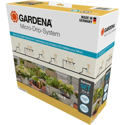 Product Σύστημα Αυτοποτισμού Σταγόνας Gardena Micro-Drip-System Set Balcony (15 Plants) base image