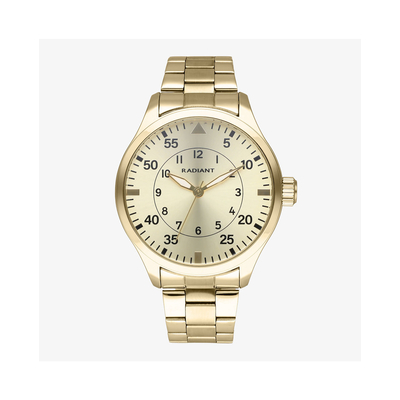 Product Ανδρικό Ρολόι Radiant Ra631203 (43mm) Μεταλλικό Μπρασελέ Χρυσό base image