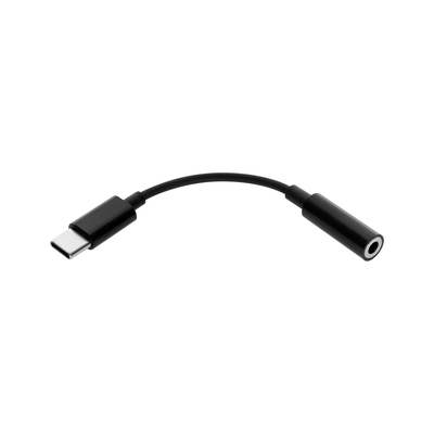 Product Αντάπτορας USB-C Rebel - 3.5mm stereo M/F 15cm μαύρος base image