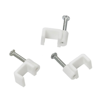 Product Ρόκα Καλωδίων Powertech Flat, 5mm/15mm, λευκή, 100τμχ base image