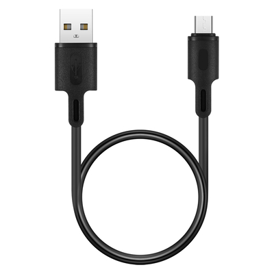 Product Καλώδιο USB Rockrose σε Micro USB Beta AM Mini, 2.4A 12W, 30cm, μαύρο base image