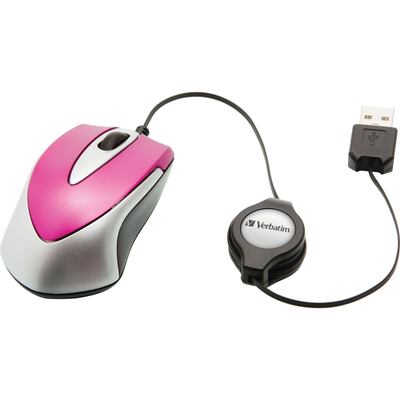 Product Ποντίκι Ενσύρματο Verbatim Go Mini Optical Travel Hot Pink base image
