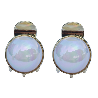 Product Κλιπ Μαλλιών Roxxani Rxn-0009 με Στρογγυλή Οπάλ Πέτρα, Χρυσό, 2Τμχ base image