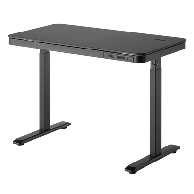 Product Ηλεκτρικό Γραφείο Brateck S08-22DSWW με συρτάρι, 118x60x72~120cm, Μαύρο base image