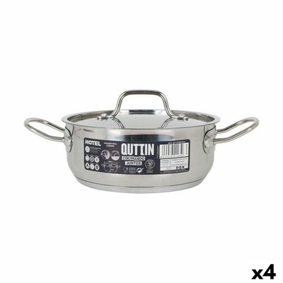 Product Κατσαρόλα με Καπάκι Quttin Hotel Ασημί ? 20 x 8 cm (4 Μονάδες) base image