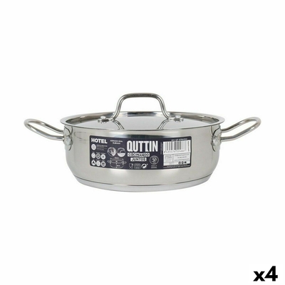 Product Κατσαρόλα με Καπάκι Quttin Hotel Ασημί ? 22 x 8 cm (4 Μονάδες) base image