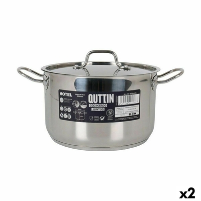 Product Κατσαρόλα με Καπάκι Quttin Hotel Χάλυβας ? 24 x 15 cm (x2) base image